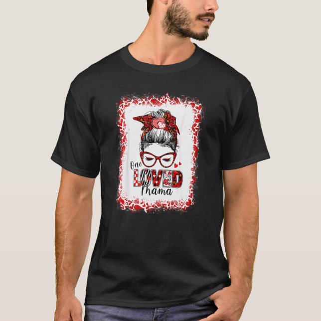 Camiseta Namorados S de mamãe amada com cabelo estragado (Frente)