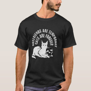 Camiseta Namorados São Temporários Gatos São Para Sempre Ca