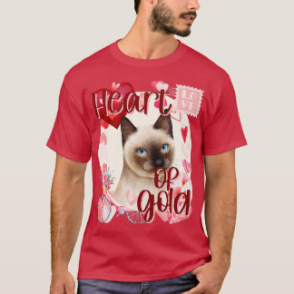 Camiseta Namorados Siamês Gato Simplesmente Cores Meridiona