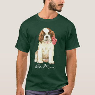 Camiseta Namorados St Bernard cor-de-rosa