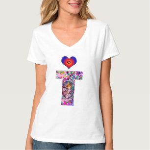 CAMISETA NAMORADOS VENETIAN MONOGRAM T LETTER
