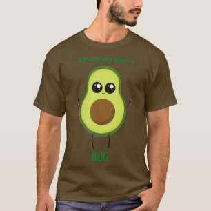 Camiseta Namorados Verde Bonito Avocado Pedindo Um Abraço