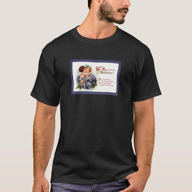 Camiseta Namorados vitoriano "A Felicidade dos Beijos" Ofer (Frente)