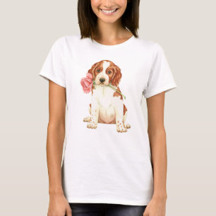 Camiseta Namorados Welshie cor-de-rosa
