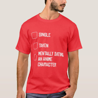 Camiseta Namorando Mentalmente uma Personagem de Anime Decl