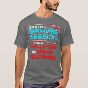 Camiseta Namorando Um Amor É Como Uma Sessão De Jogos