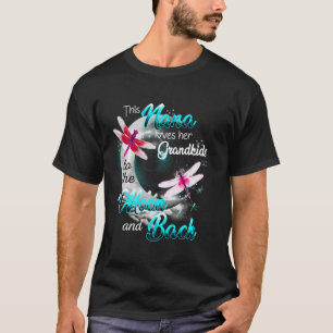 Camiseta Nana ama seus Netos Dragonfly Moon Women