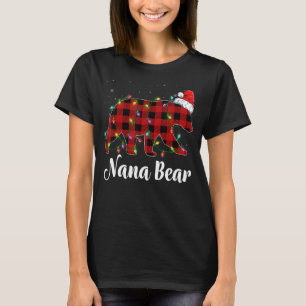 Camiseta Nana Bear Buffalo Red Xadrez Correspondente Cristo