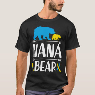 Camiseta Nana Bear Down Síndrome de Sensibilização Orgulhos