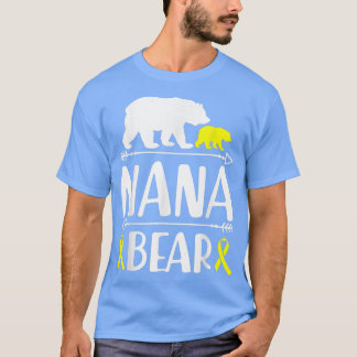 Camiseta Nana Bear Infância Cancer Conscientização Vovó de 