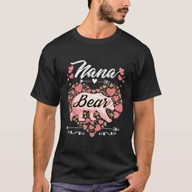 Camiseta Nana Bear Shirt Para Mulheres - Dia de as mães Bon (Frente)