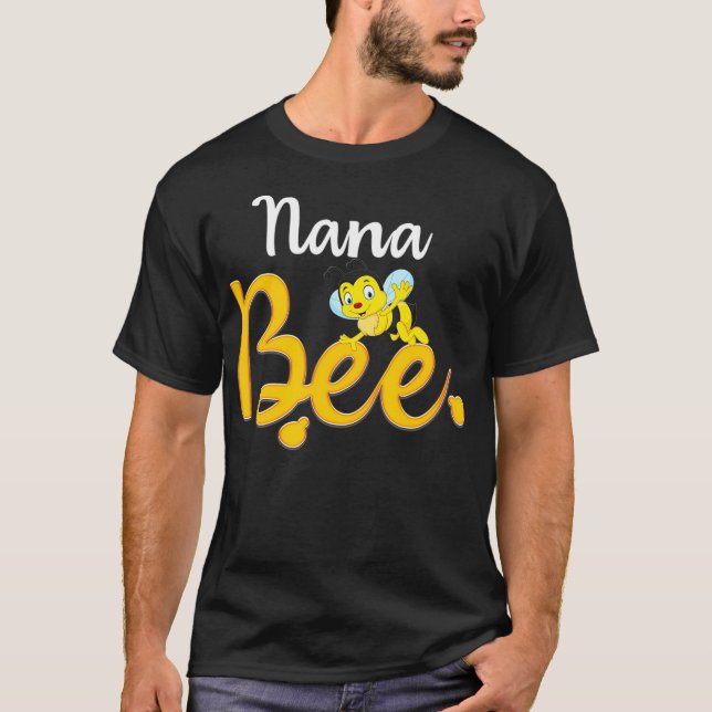 Camiseta Nana Bee Matching Family First Bee Day Outfits (Frente)