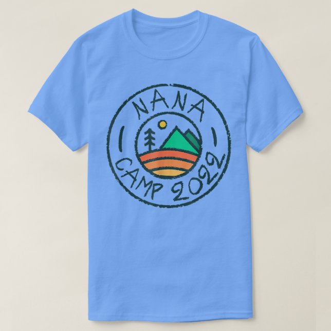Camiseta Nana Camp 2022 Friends Summer Family Camping Vacat (Frente do Design)