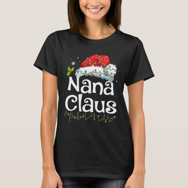 Camiseta Nana Claus Christmas Pajama Matando Xmas L (Frente)