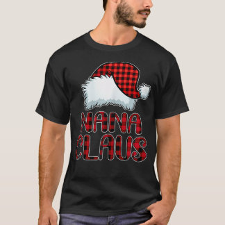 Camiseta Nana Claus Mostra Festa De Natal Engraçada