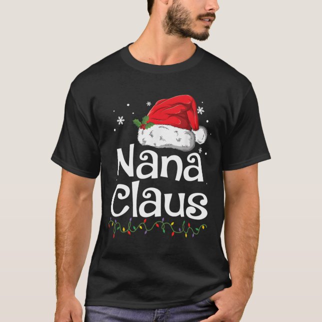 Camiseta Nana Claus Pajamas Santa (Frente)