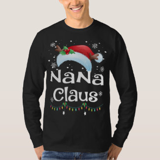 Camiseta Nana Claus Papai noel a Família de Combate de Nata