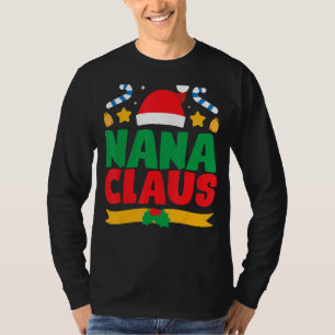 Camiseta Nana Claus Papais noeis Correspondentes à Família 