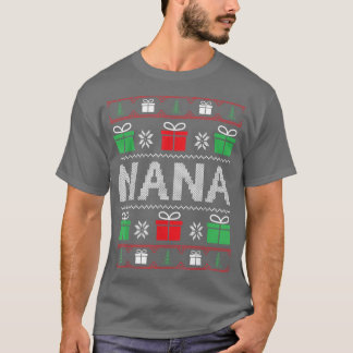 Camiseta Nana Claus Ugly Christmas Sweater