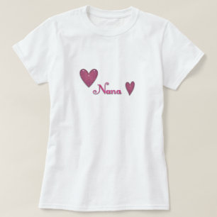 Camiseta Nana com Corações