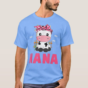 Camiseta Nana Cow Cute Farmer Covarinho Cozinhado Matando F
