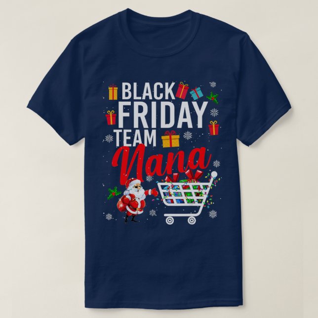 Camiseta Nana Cute Christmas Team Comprando Lov (Frente do Design)