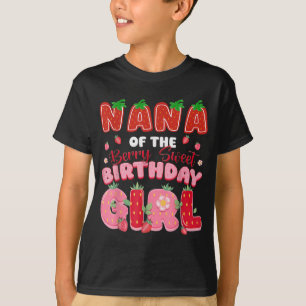 Camiseta Nana Da Berry Sweet Birthday Girl Strawberry L