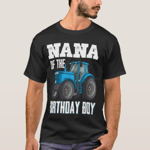 Camiseta Nana Da Família Aniversário Tratores Fazenda Truc