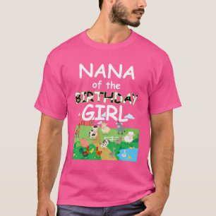 Camiseta Nana Da Família De Fazendeiros De Animais De Anive