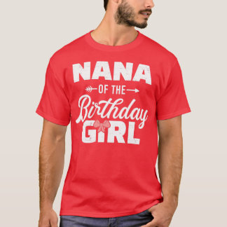 Camiseta Nana da filha de aniversário que se iguala à famíl