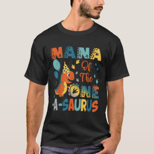 Camiseta Nana Da Par De Dinossauro segundo aniversário Suru