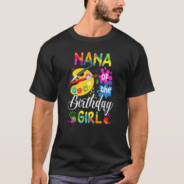 Camiseta Nana Da Rapariga De Aniversário (Frente)