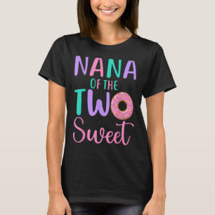 Camiseta Nana das duas vovó segundo aniversário do