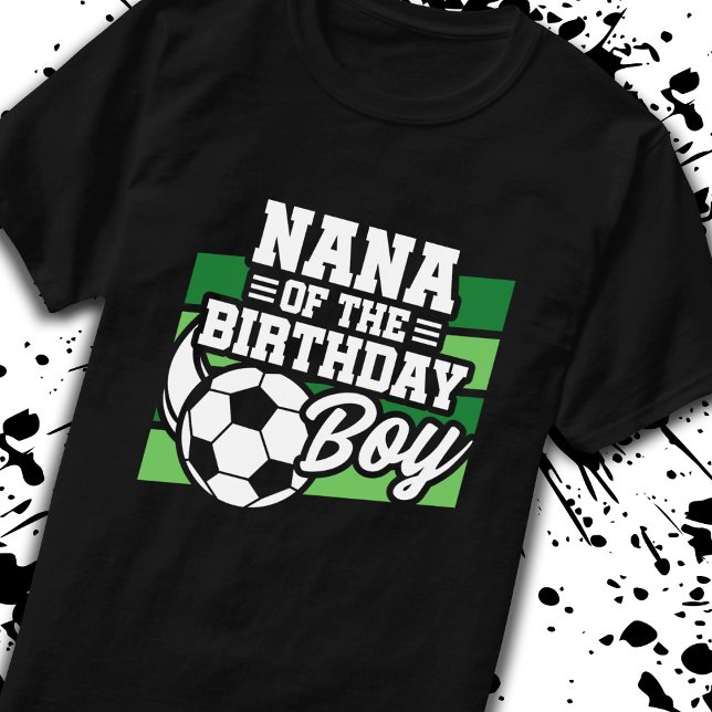 Camiseta Nana de aniversário do futebol - Aniversário do fu (Criador carregado)