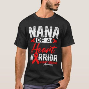 Camiseta Nana De Uma Doença Cardíaca Guerreira Cardíaca Fit