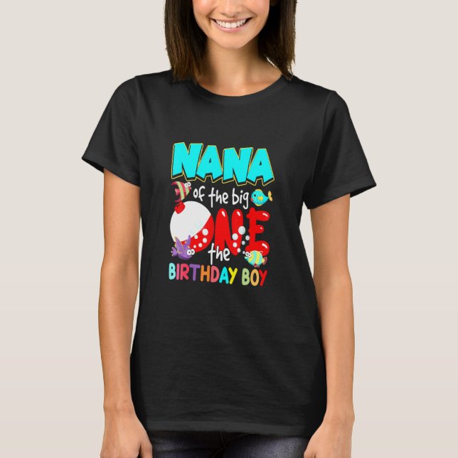 Camiseta Nana Do Aniversário Da Pesca (Frente)