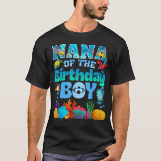 Camiseta Nana do Aquário de Animais Marinhos do Menino do A