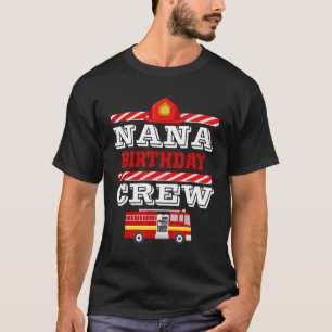 Camiseta Nana do Birthday Boy Fire Fireman Hostin