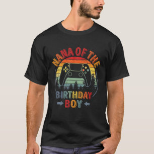 Camiseta Nana Do Birthday Boy Vintage Video Gamer Birth