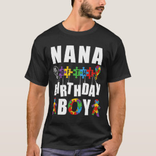 Camiseta Nana Do Celebrado De Consciência Do Autismo Aniver