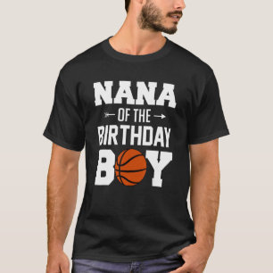 Camiseta Nana Do Chapéu Da Família Birthday Boy Basbol