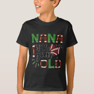 Camiseta Nana do futebol de 1 ano de idade 1º ano Down Birt
