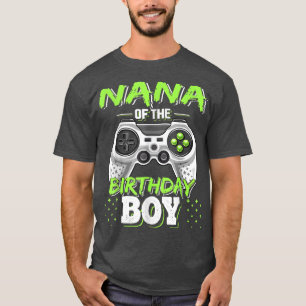 Camiseta Nana do jogo da família Birthday Boy Matching Fami