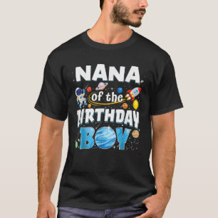 Camiseta Nana Do Menino Do Astronauta Da Família Espaço Pl