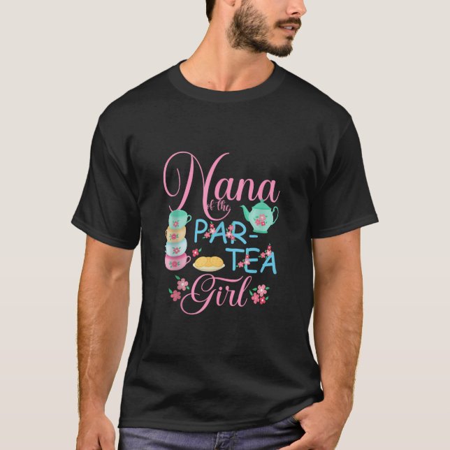 Camiseta Nana do Par Tea Girl Time to Par Tea Matching (Frente)
