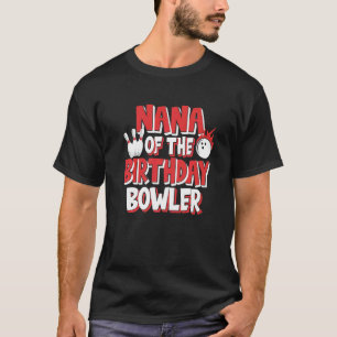 Camiseta Nana Do Partido Da Boliche De Bowler De Aniversári