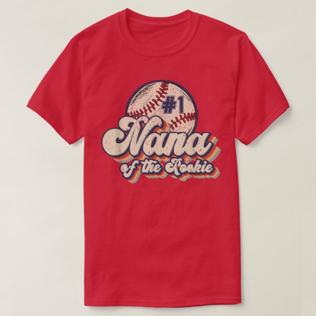 Camiseta Nana do Rookie Tee Rookie do Ano Baseball (Frente do Design)