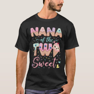 Camiseta Nana Do segundo aniversário Do Sorvete Doce
