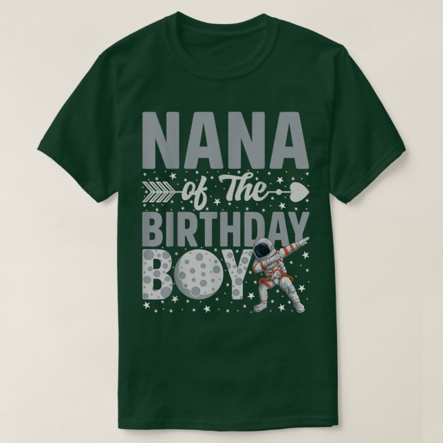 Camiseta Nana Do Tema Espacial Do Astronauta Bda (Frente do Design)
