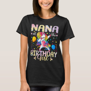 Camiseta Nana do Unicórnio da Festa de Aniversário Dabbing